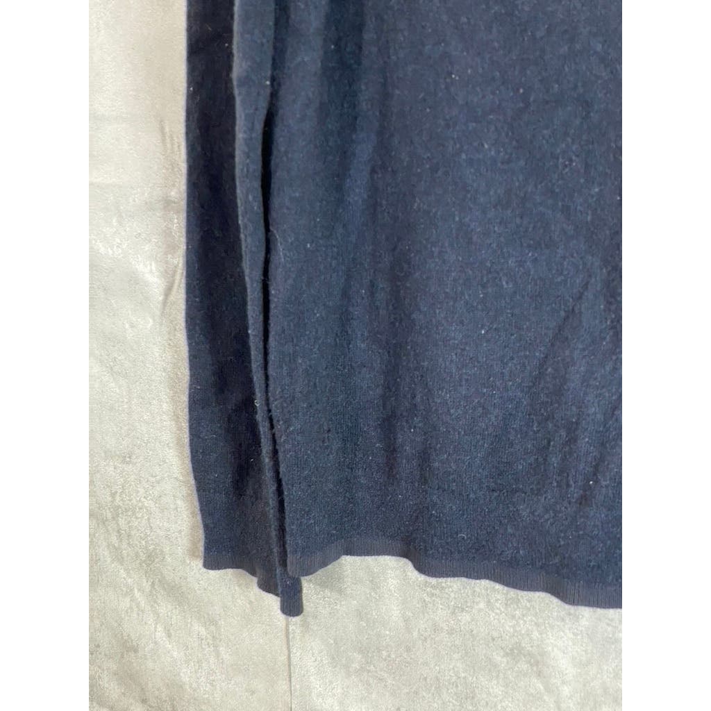 COS Men's Navy Wool Blend Crewneck Regular-Fit Pullover Sweater SZ XL