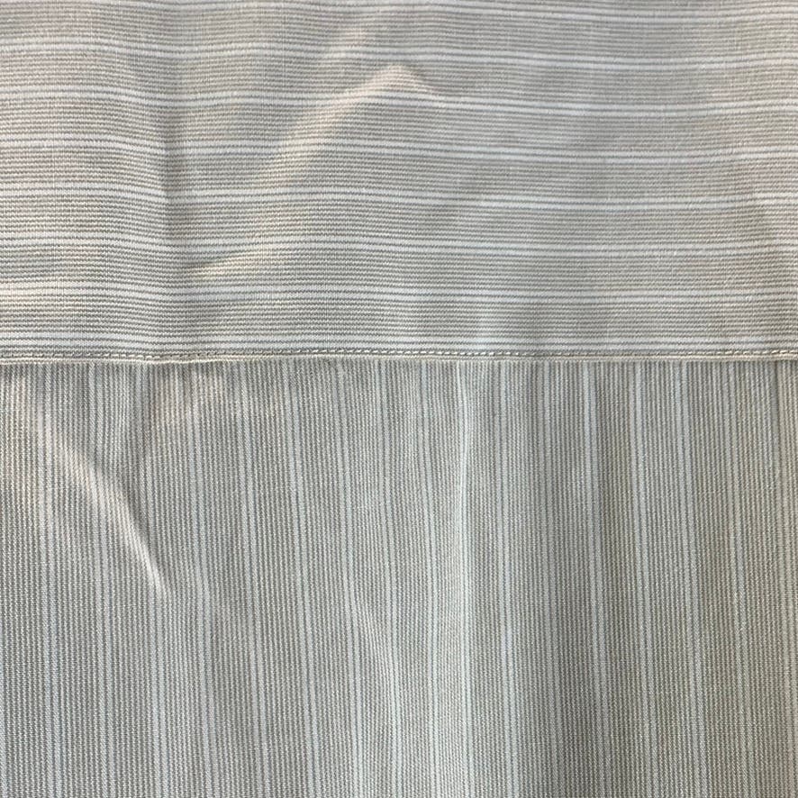 PERRY ELLIS Men's Beige Striped Button-Up Long Sleeve Shirt SZ XL