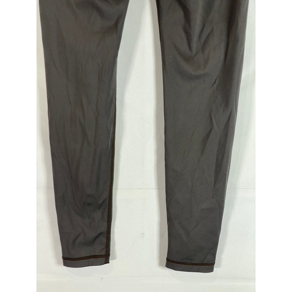 MUJI Women's Medium Grey High-Rise Quick-Drying Lightweight Stretch Leggings SZM