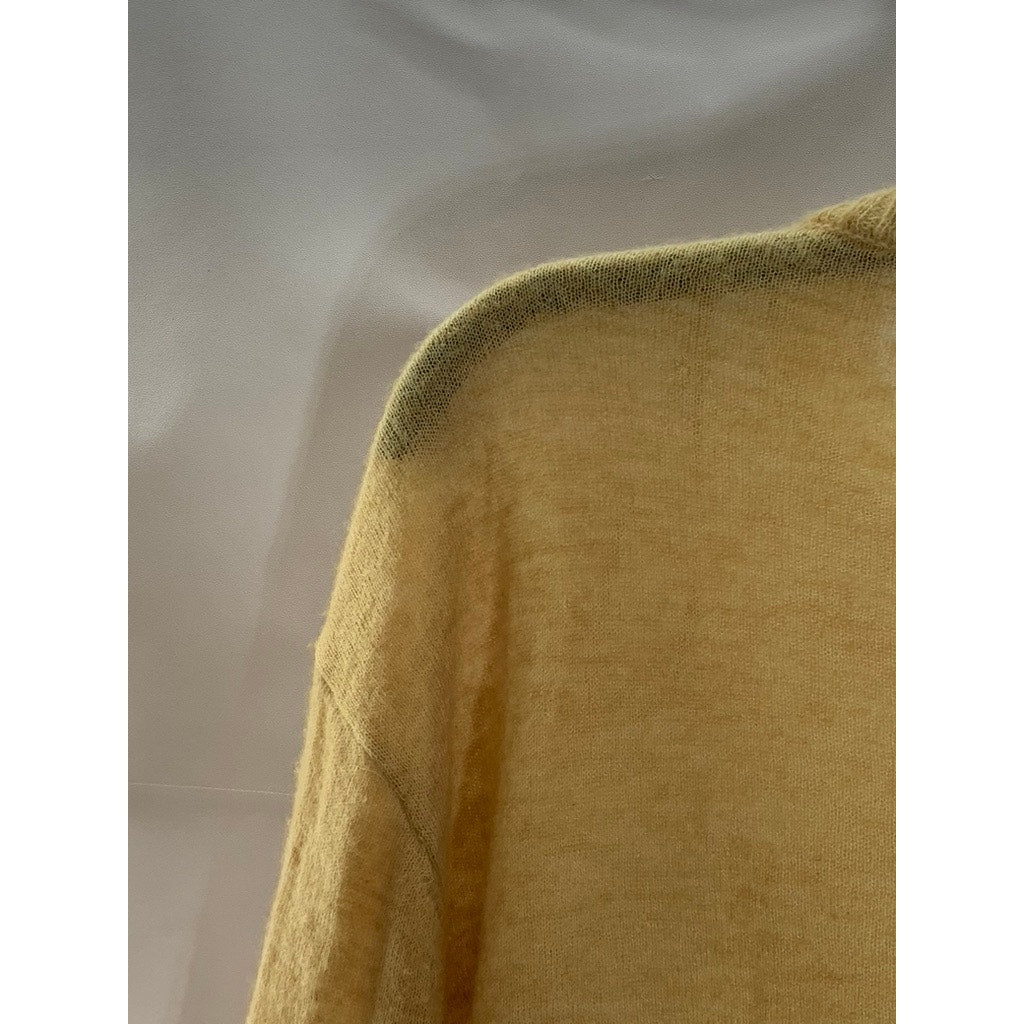 ZARA Women's Tan Crewneck Knit Wool-Blend Pullover Sweater SZ M