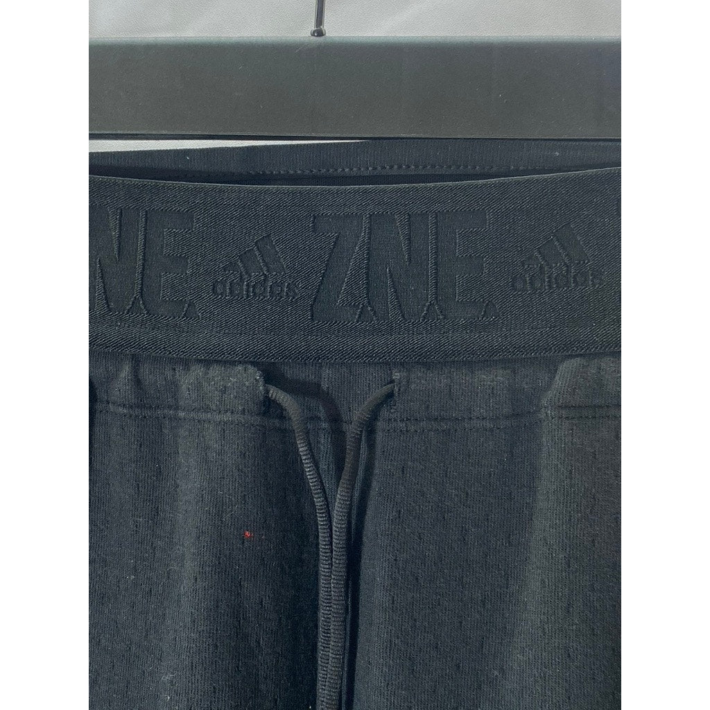 ADIDAS Women's Black Casual Z.N.E Side Zipper Cuffed Pull-On Drawstring Pant SZM