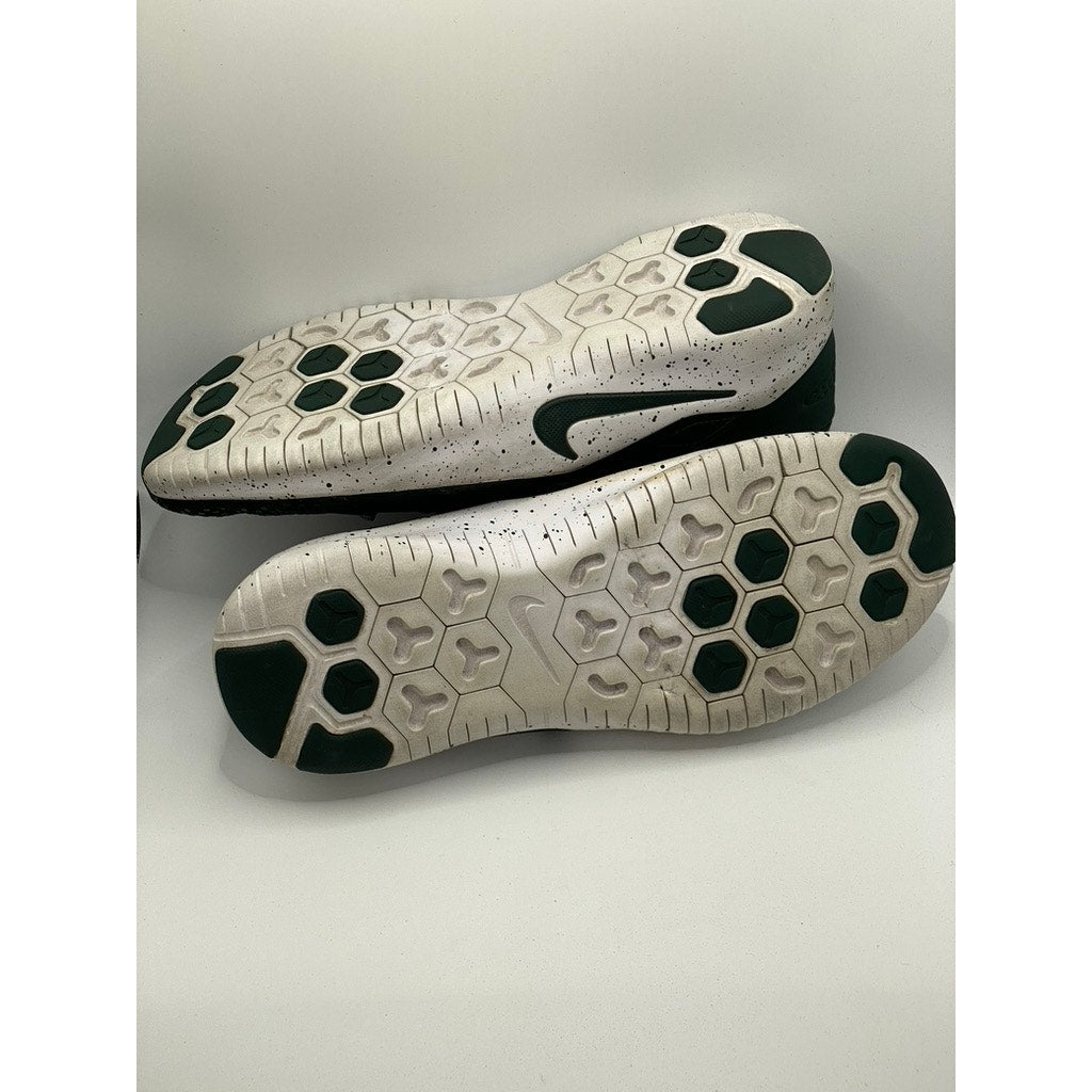 NIKE Men's Black-White-Tan Mesh Michigan State Lace-Up Sneakers SZ 10.5