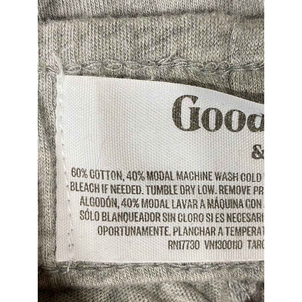 GOODFELLOW & CO Men's Light Grey Relaxed-Fit Drawstring Pull-On Lounge Pant SZ L