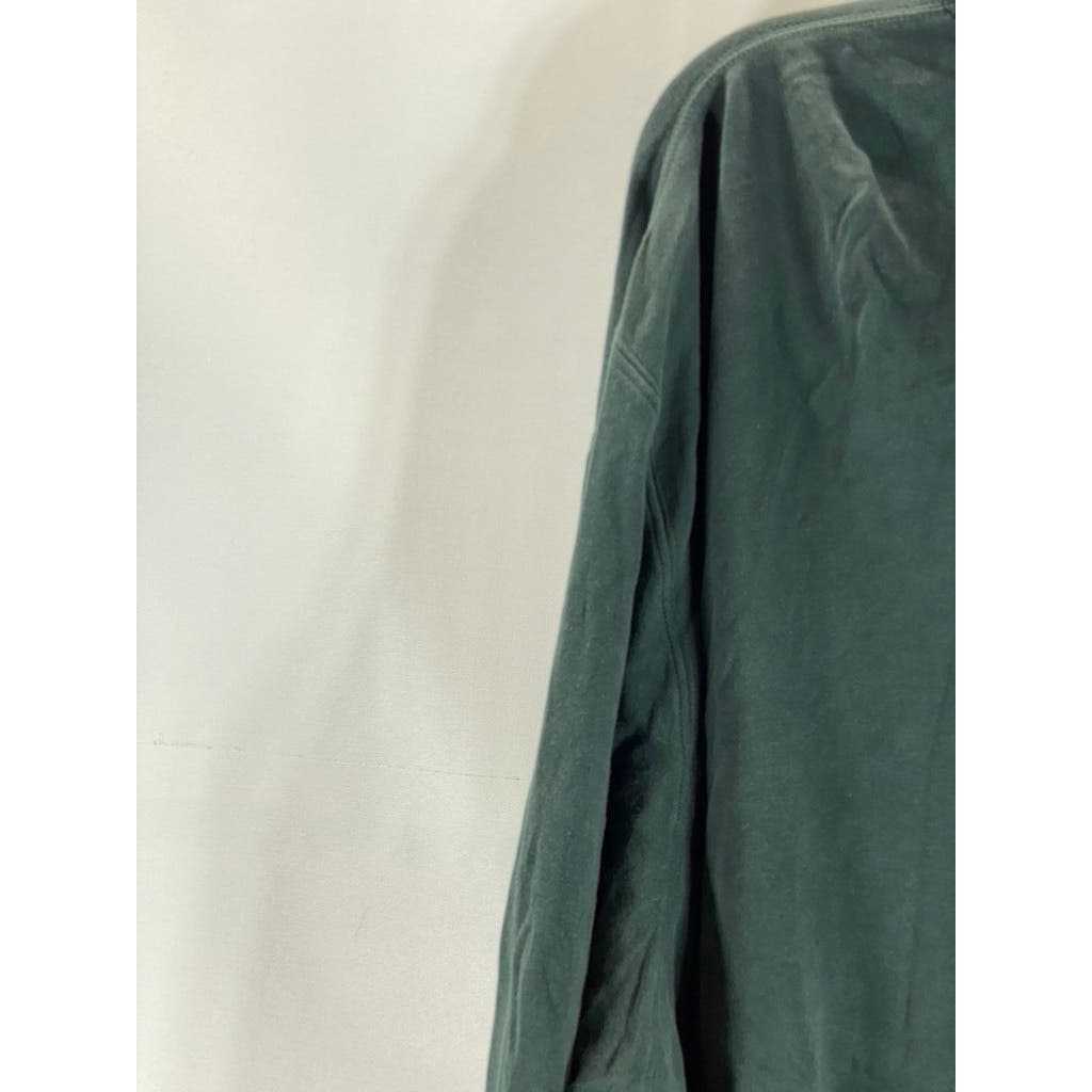 LANDS' END Men's Tall Evergreen Long Sleeve Polo Shirt SZ XXL-T