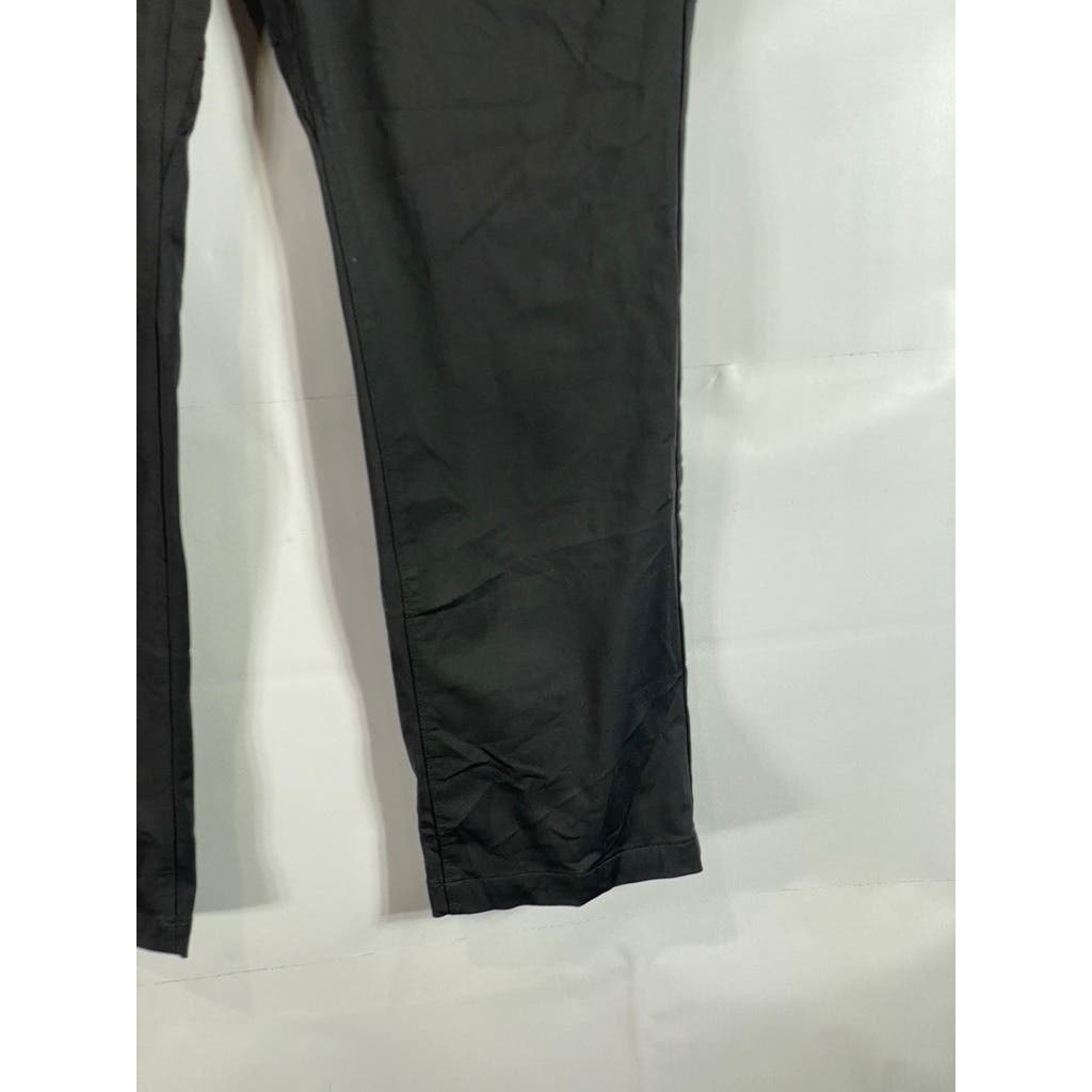AVALANCHE Men's Black Solid Stretch Regular-Fit Pants SZ 38X30
