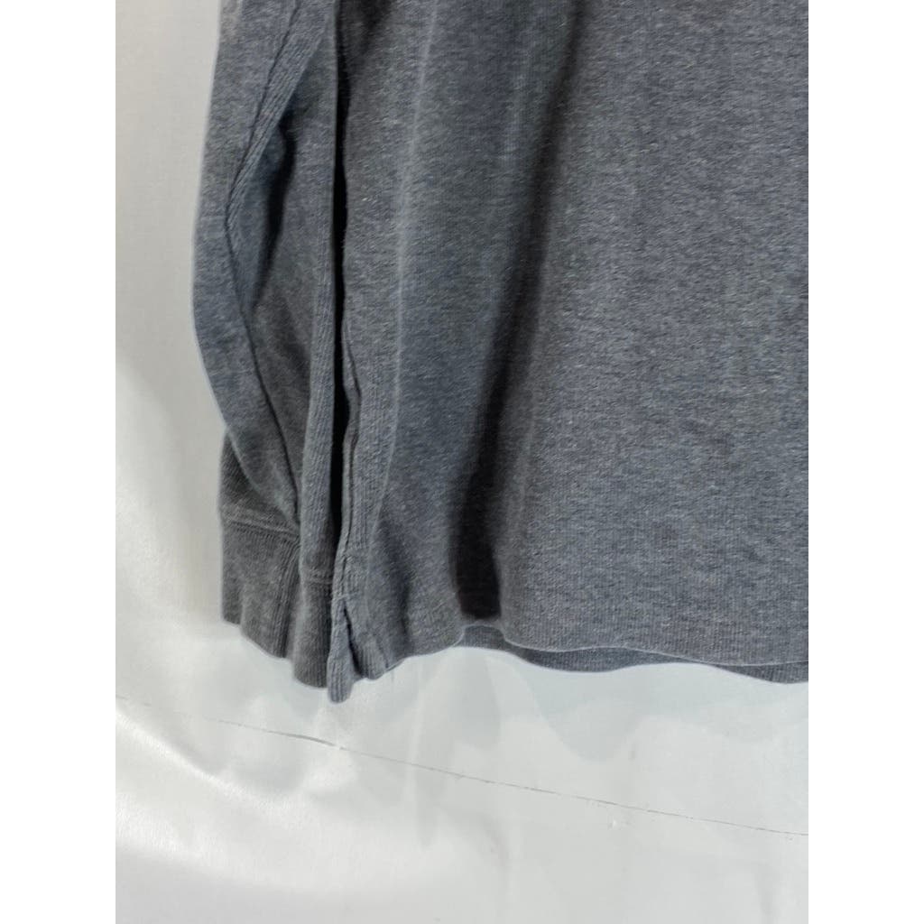 POLO RALPH LAUREN Men's Gray Classic Estate-Rib Quarter-Zip Pullover Sweater SZM