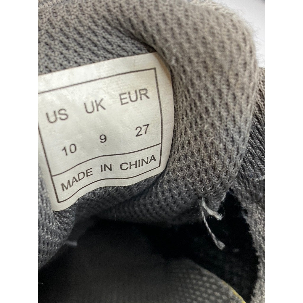 UNBRANDED Boys' Gray Mesh Lace-Up Strap Round-Toe Casual Sneakers SZ 10