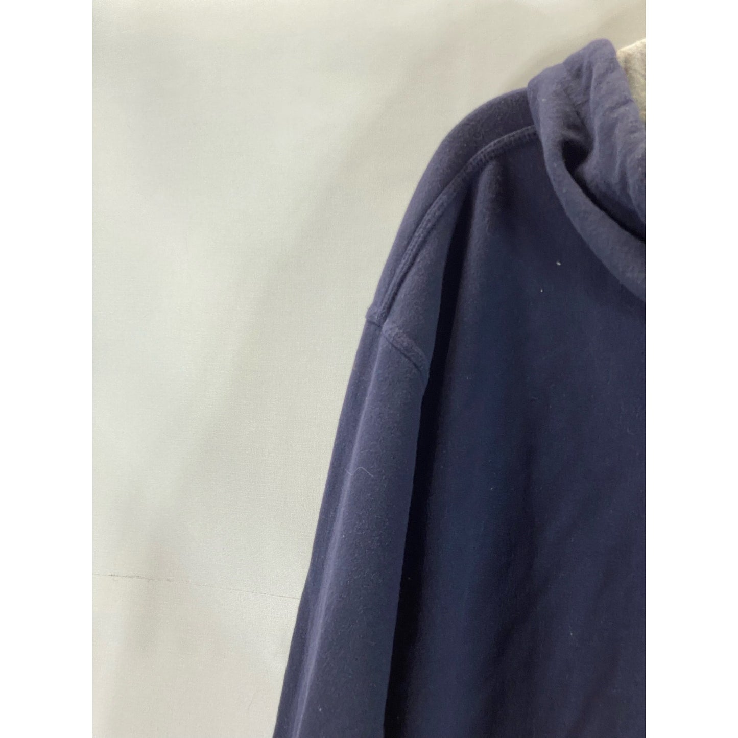 CHAMPION Men’s Navy Solid Hooded C-Logo Zip-Up Sweatshirt SZ XL