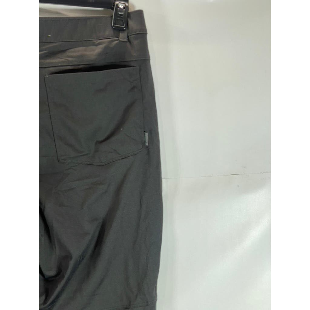 AVALANCHE Men's Black Solid Stretch Regular-Fit Pants SZ 38X30