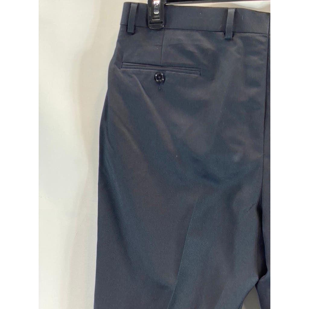 TOMMY HILFIGER Men's Navy Modern-Fit Flat-Front Dress Pants SZ 38X30