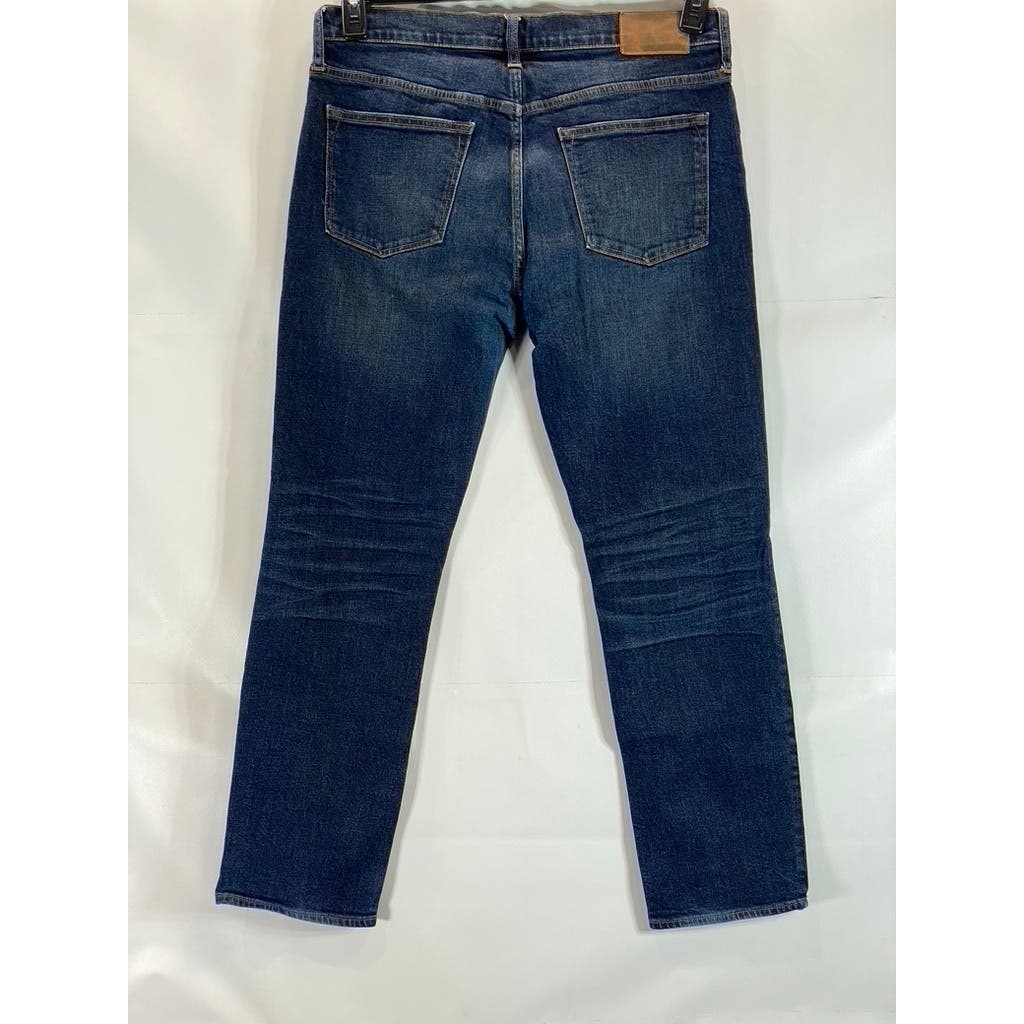 J. CREW Men's Dark Faded Wash 770 Straight-Leg Five-Pocket Denim Pants SZ 34X30