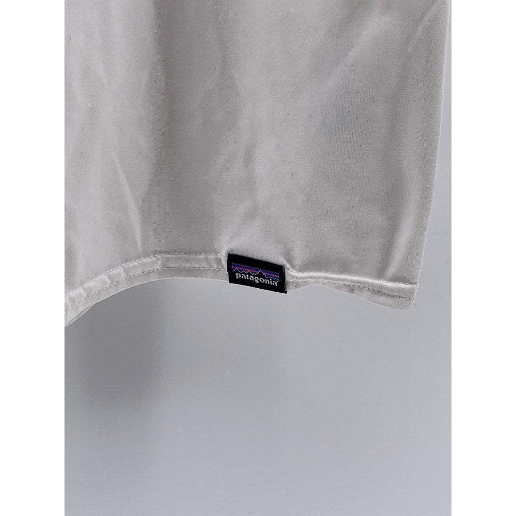 PATAGONIA Men's White Crewneck Short Sleeve Capilene Cool Daily T-Shirt SZ M