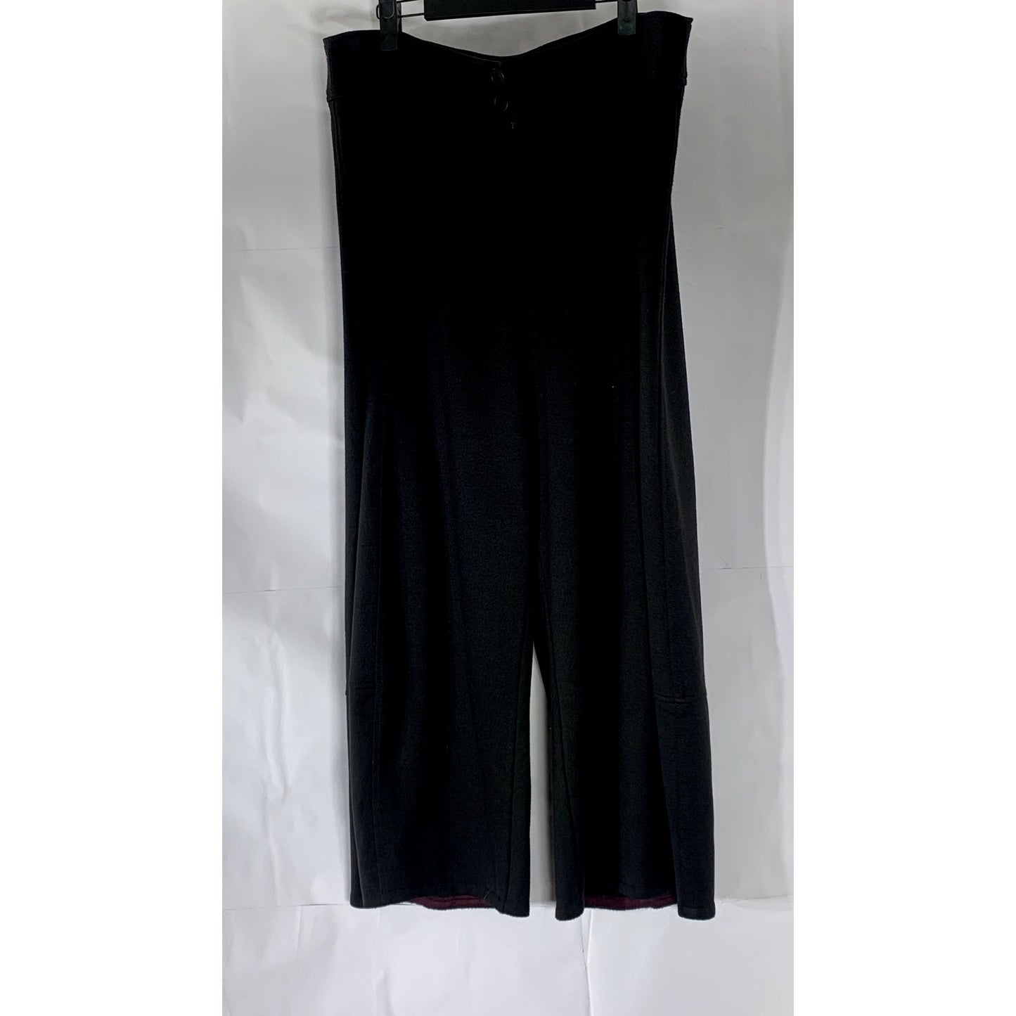 JILL ANDERSON Women's Black Solid Wide-Leg Pant SZ XL
