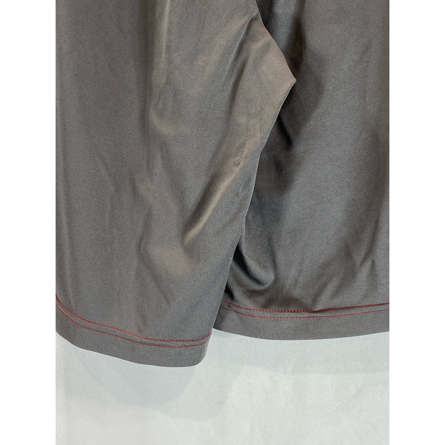 MAJESTIC Men's Red/Gray Los Angeles Angels Cool Base Pull-On Shorts SZ S