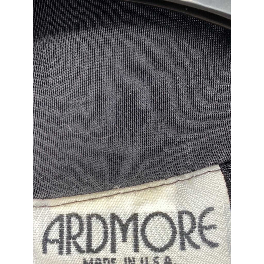 ARDMORE Women's Vintage Black Solid Button-Up Long Sleeve Top SZ M