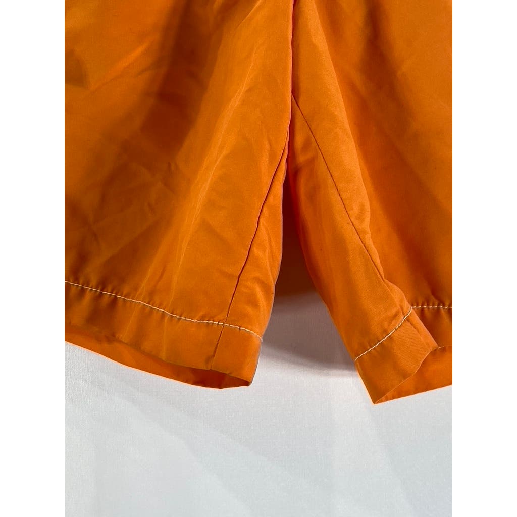 TOMMY BAHAMA Men's Orange Relax Built-In Brief Pull-On Board Shorts SZ M