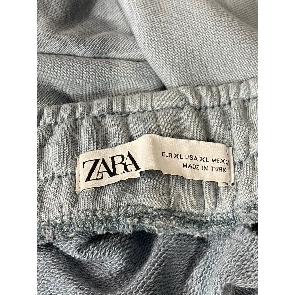 ZARA Men's Light Blue Basic Pull-On Jogger Pants SZ XL