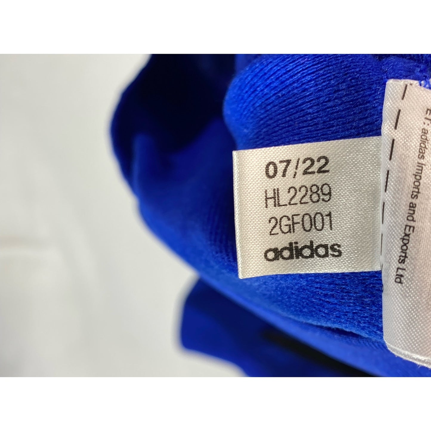 ADIDAS Men's Dark Blue Essentials Regular-Fit Warm-Up 3-Stripe Track Jacket SZ L