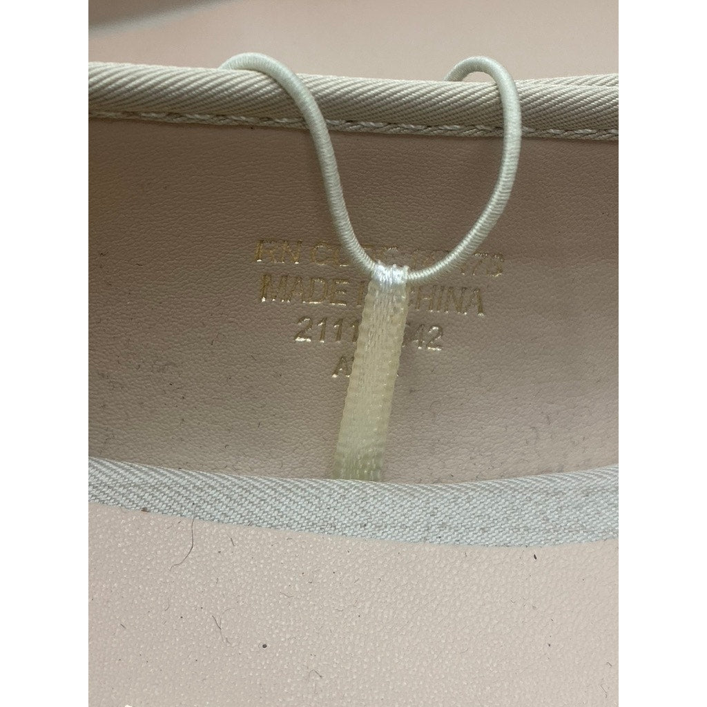 PRIMARK Women's Gold Metallic Round-Toe Slip-On Ballet Flats SZ 8