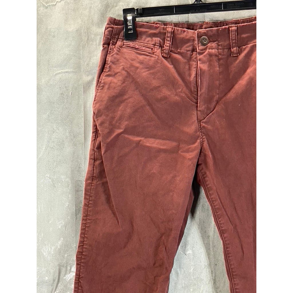 AMERICAN EAGLE OUTFITTERS Men's Brown Corduroy Slim-Fit Pants SZ 29X32