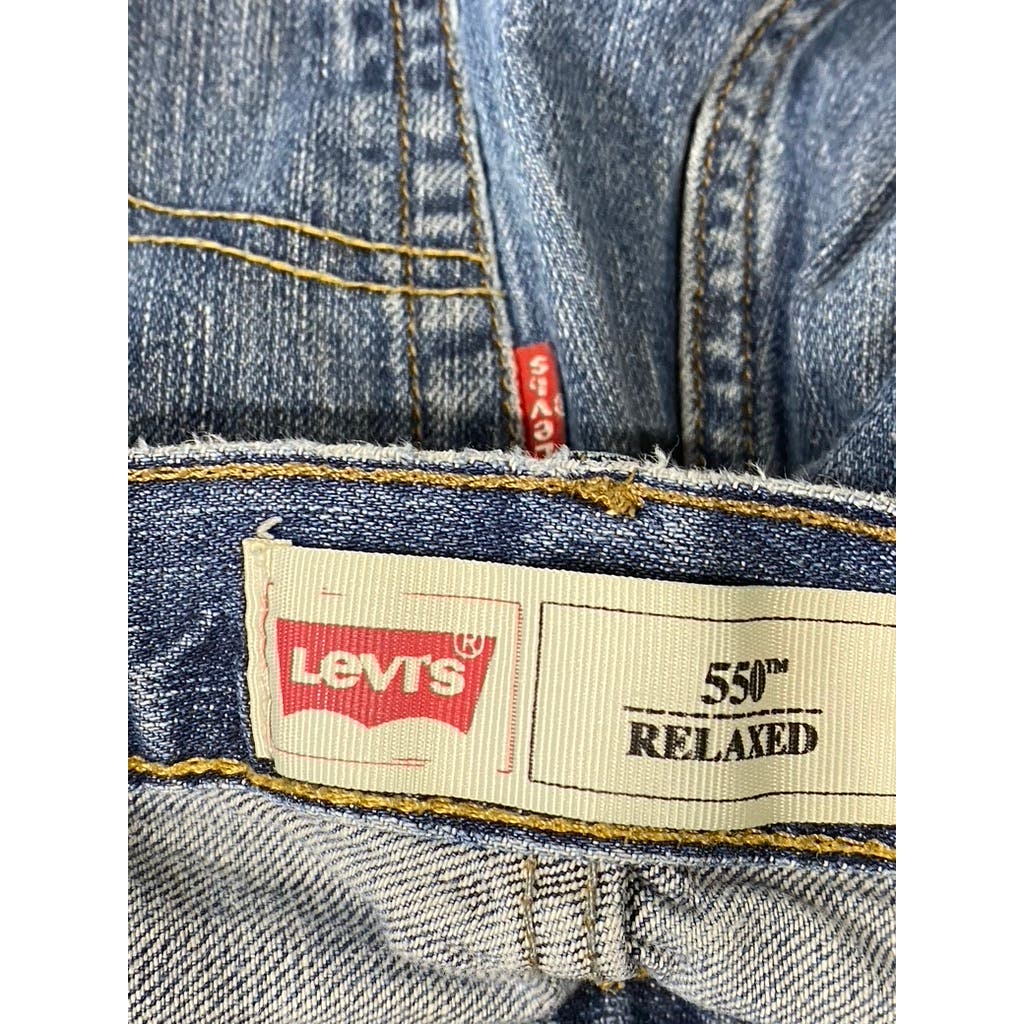 LEVI'S Men's Medium Wash Faded 550 Relaxed Fit Denim Jeans SZ 28X28