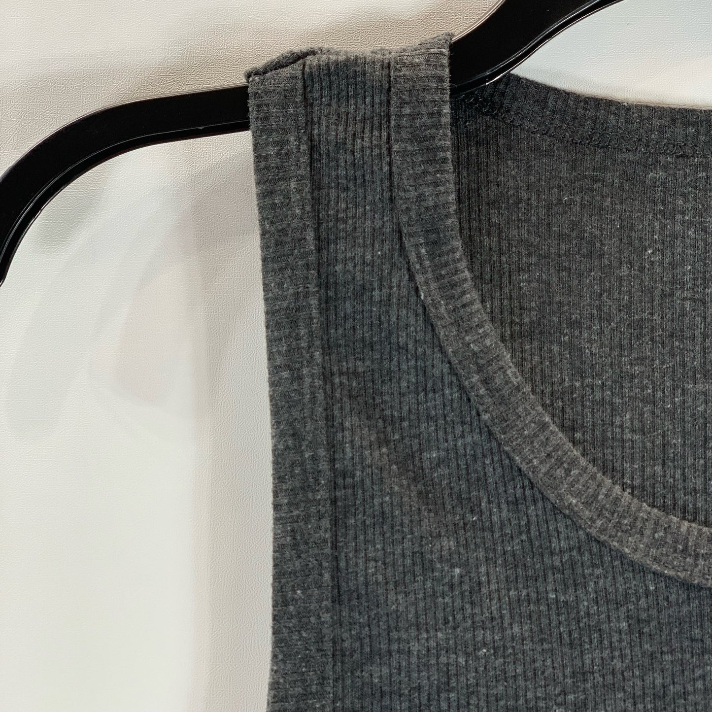 SPYDER Men's Dark Gray Crewneck Ribbed Lightweight Tank SZ M