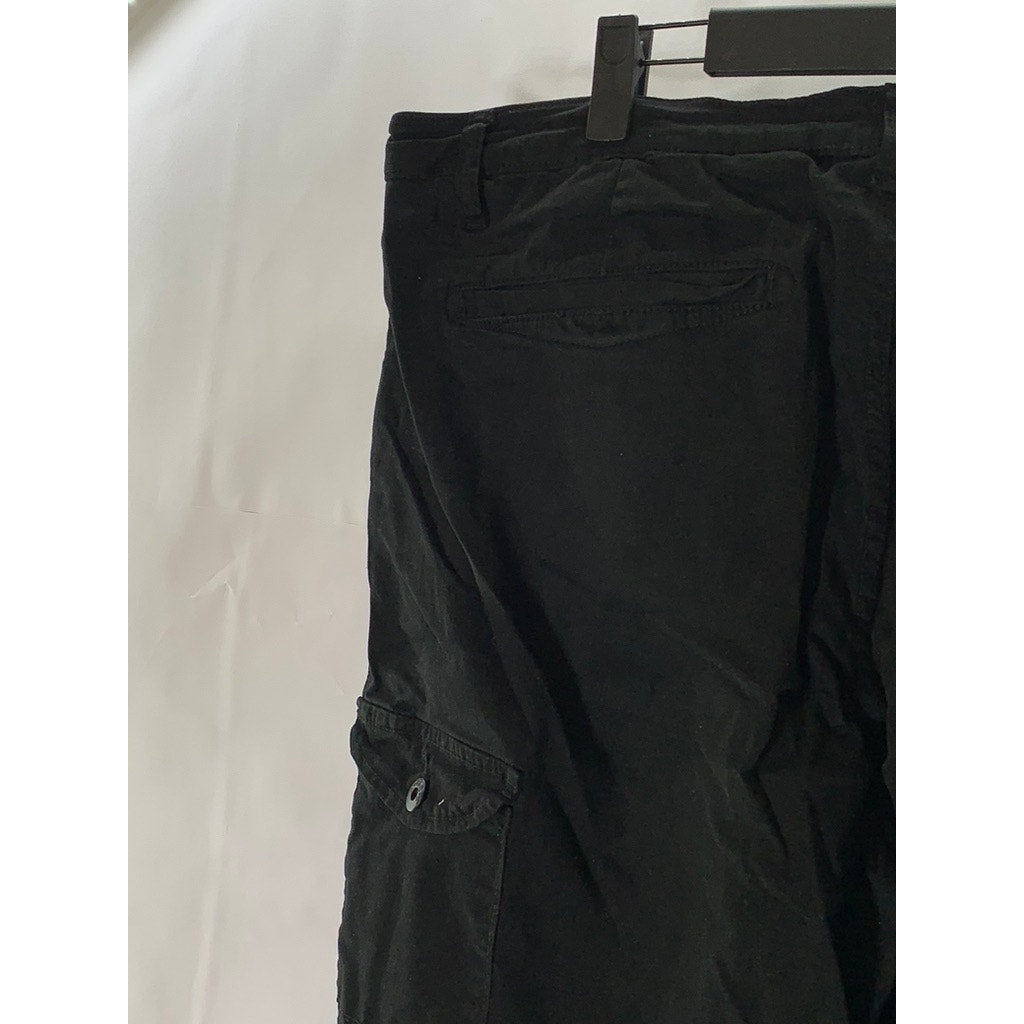 PRPS Goods & Co. Men's Black Solid Straight-Leg Front Cargo Pockets Jeans SZ 40