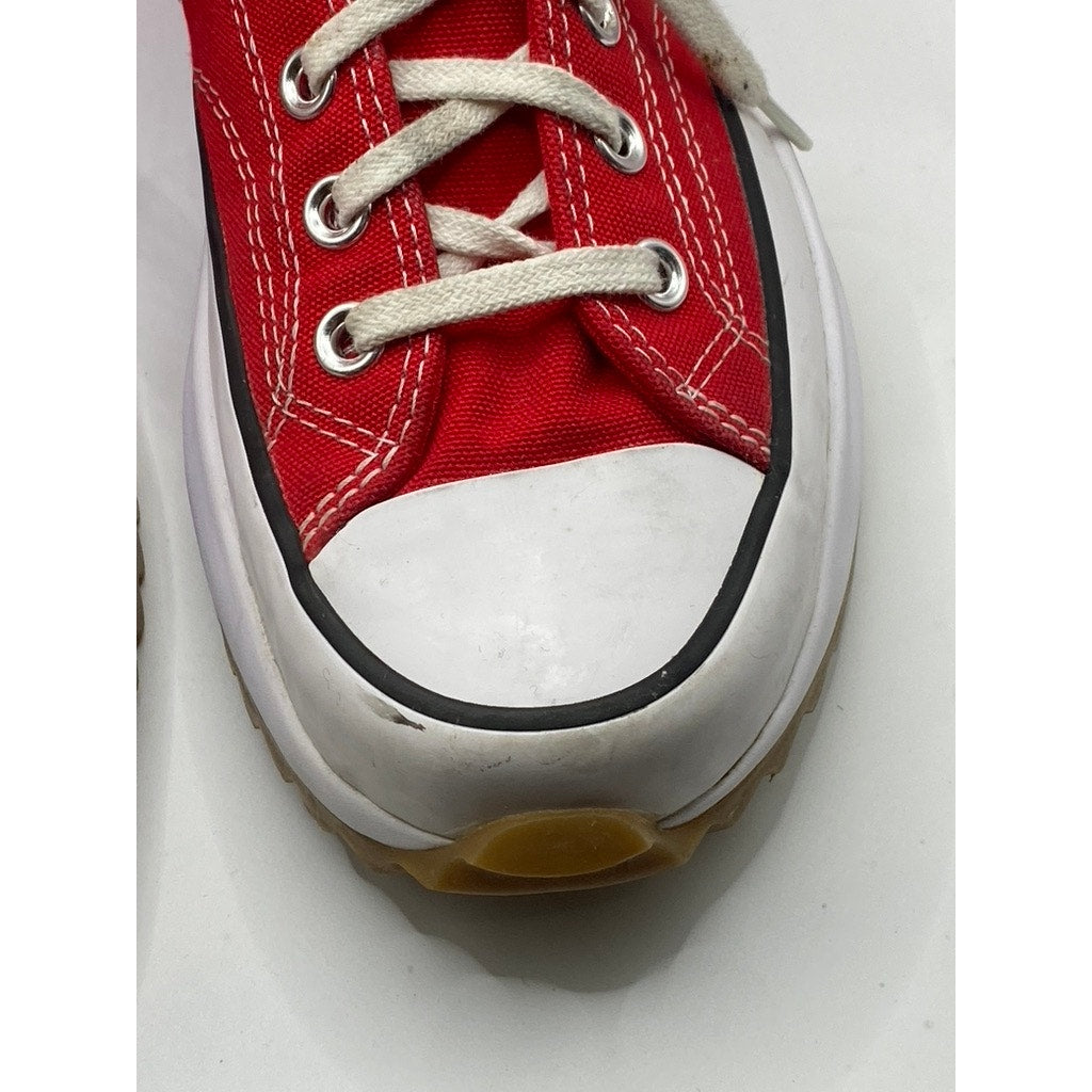 CONVERSE Unisex Adult Red-White Run Star Hike Canvas Platform Sneakers SZM8/W9.5