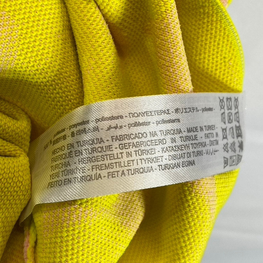 ZARA Women's Yellow/Pink Floral Square-Neck A-Line Mini Dress SZ S