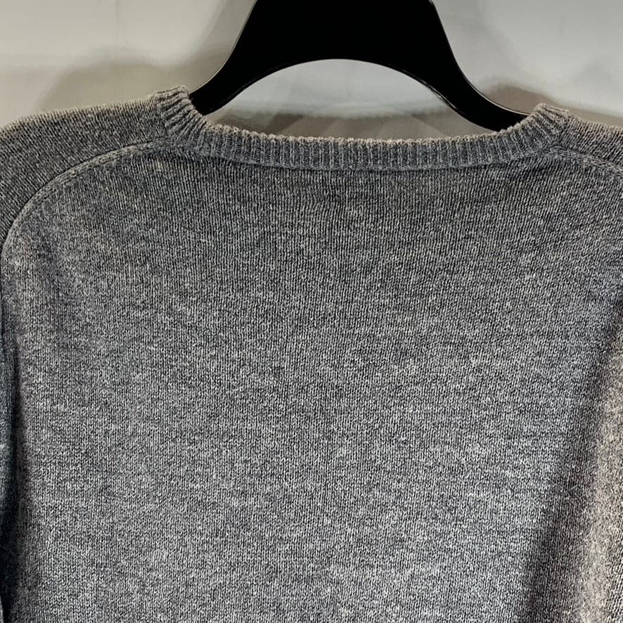 J.CREW Men's Grey Heather Crewneck Cotton/Wool Pullover Sweater SZ S