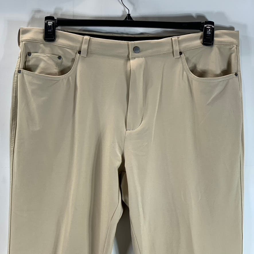 GREG NORMAN Men's Tan Stretch Five-Pocket Golf Pants SZ 40X30