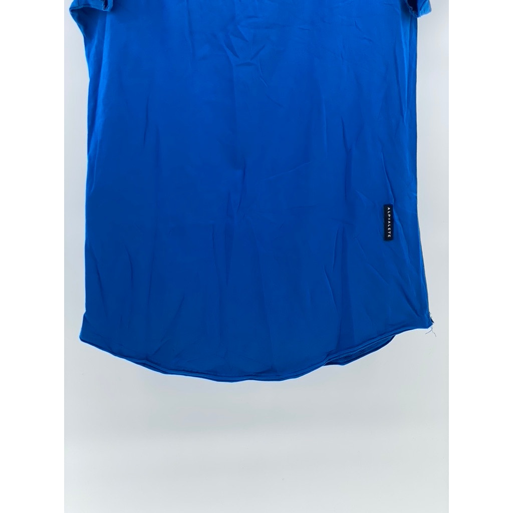 ALPHALETE ATHLETICS Women's Royal Blue Crewneck Short Sleeve Active Top SZ L