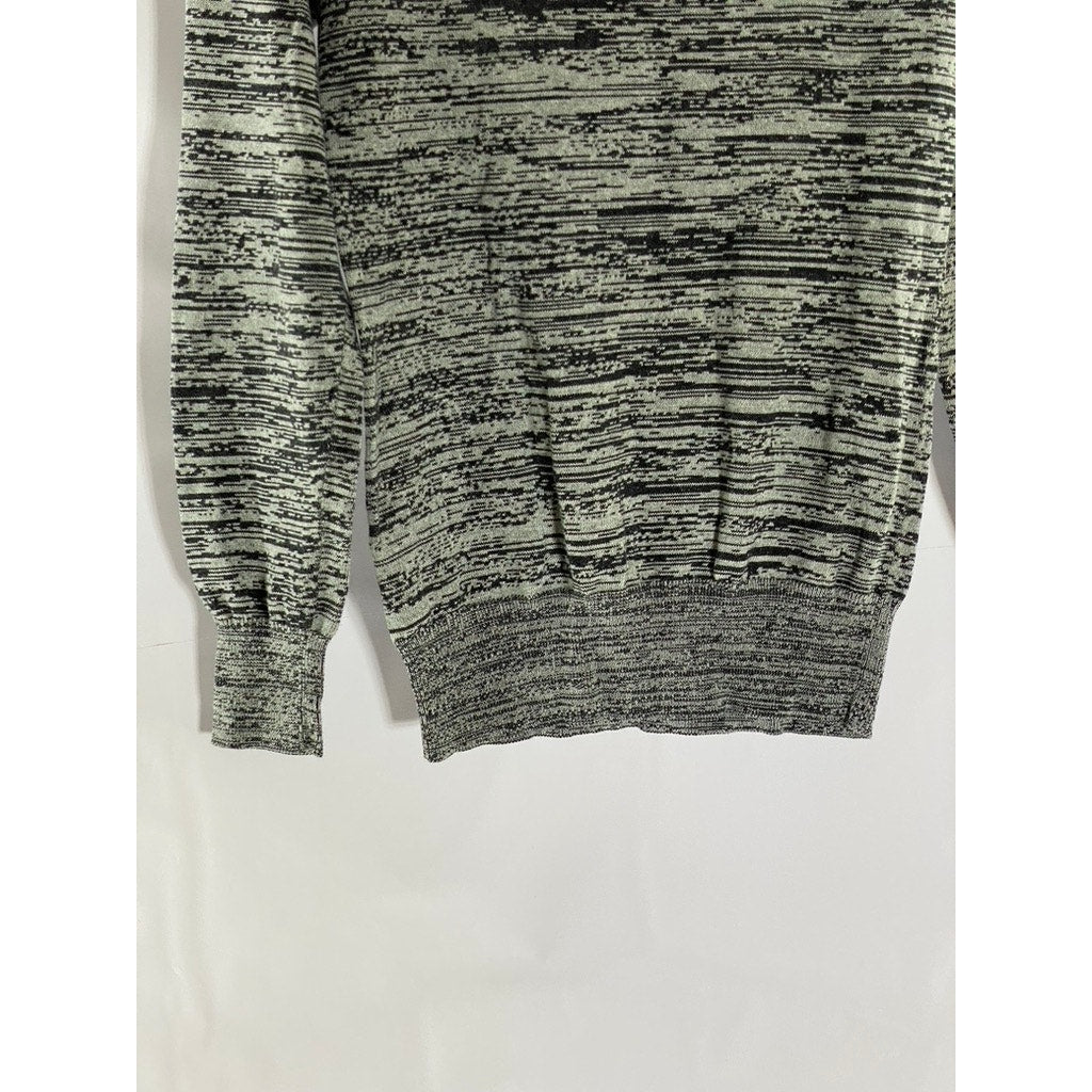 FRENCH CONNECTION Women's Gray-Black Sequin Embellished Bird Sweater SZ S