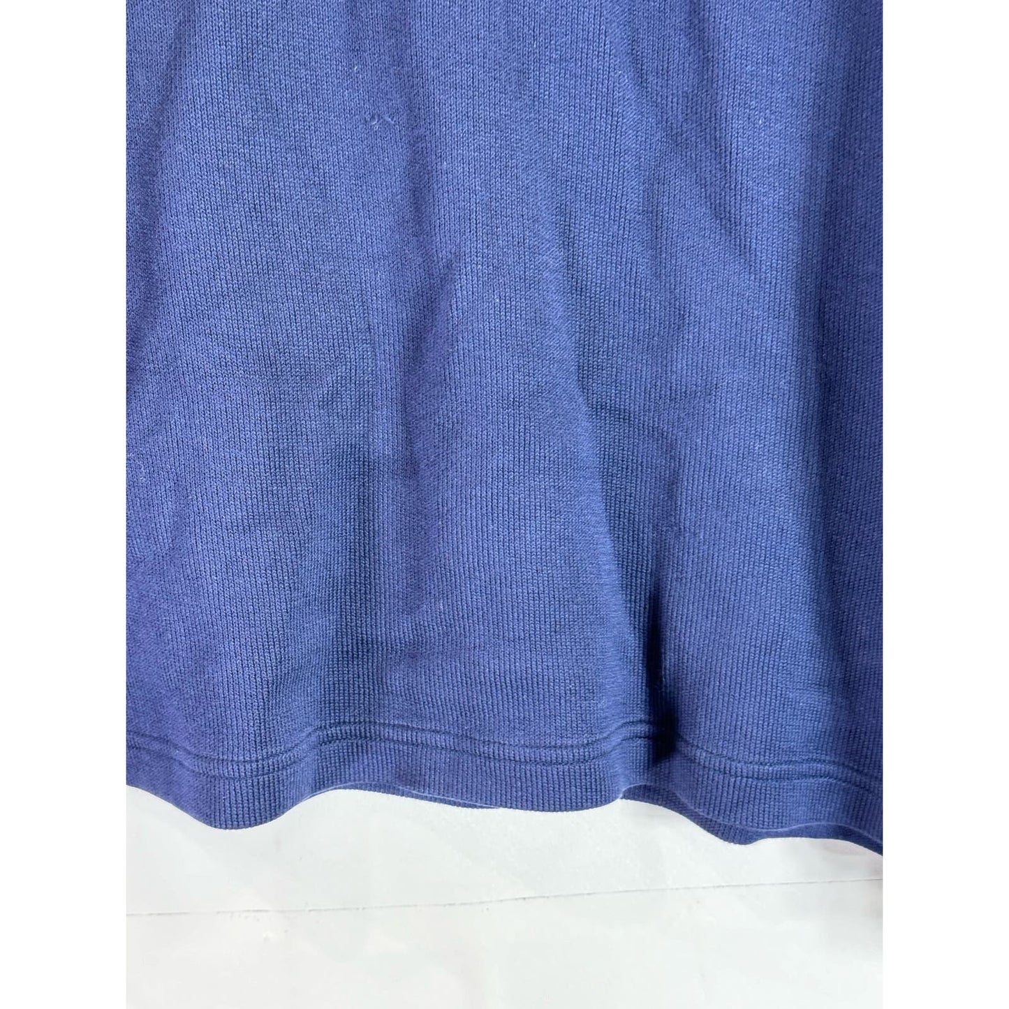 BANANA REPUBLIC Men's Navy Star Quarter-Zip Elbow-Patch Pullover Sweater SZ M