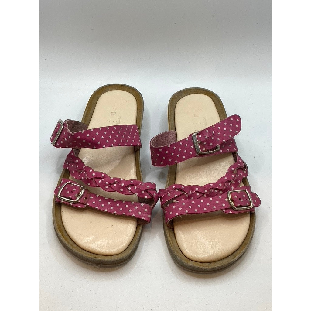 DIIN Women's Pink-White Polka Dot Slide Casual Sandals SZ 36(US6)