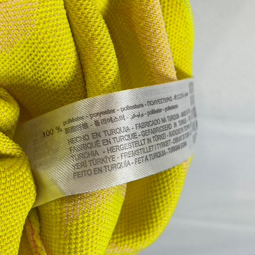 ZARA Women's Yellow/Pink Floral Square-Neck A-Line Mini Dress SZ S