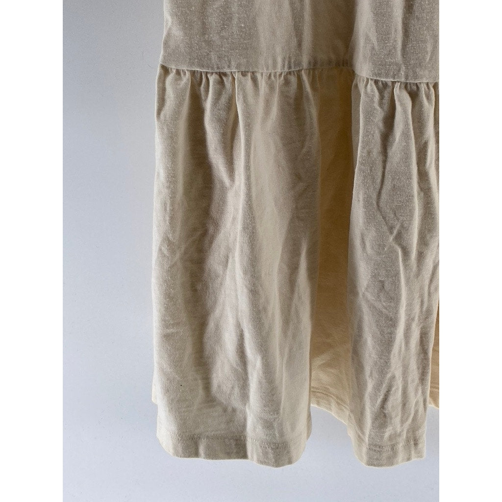 OLD NAVY Women's Creme De La Creme Crewneck Tiered Sleeveless Midi Dress SZ S