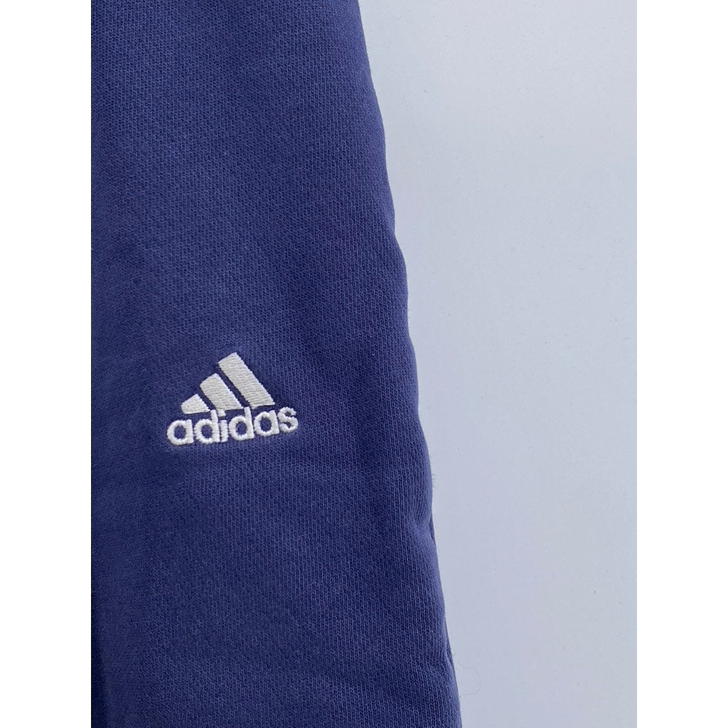 ADIDAS Men's Navy Blue Vintage Pull-On Casual Sweat Shorts SZ L