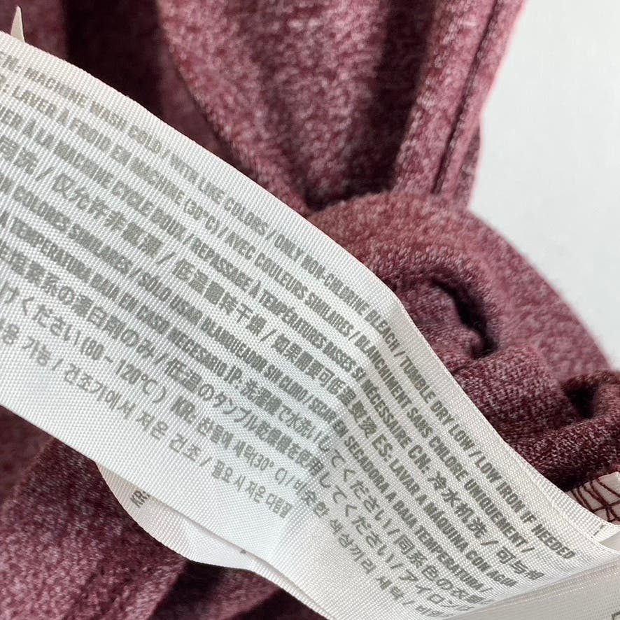 ABERCROMBIE & FITCH Men's Red Heather Crewneck Cotton-Blend T-Shirt SZ 2XL