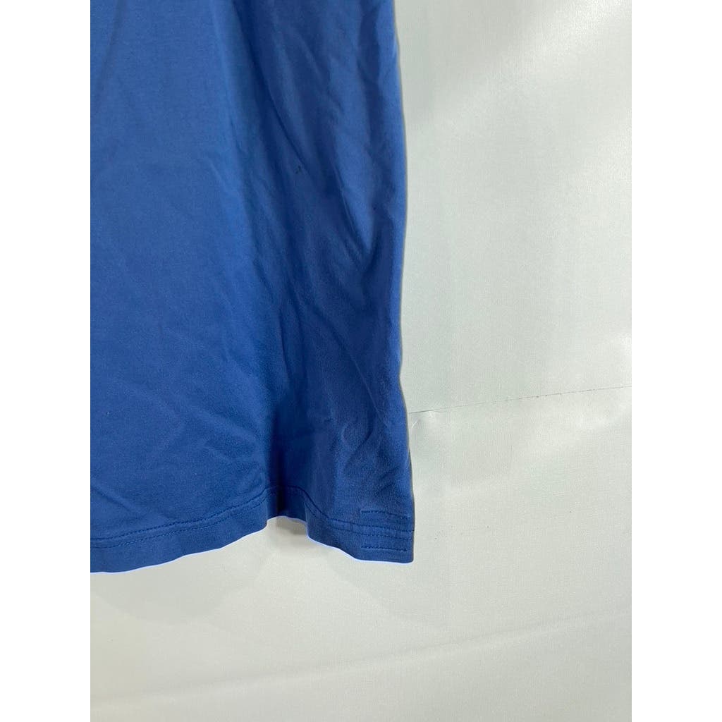 PETER MILLAR Men's Blue Vintage Three-Button Short Sleeve Polo Shirt SZ M