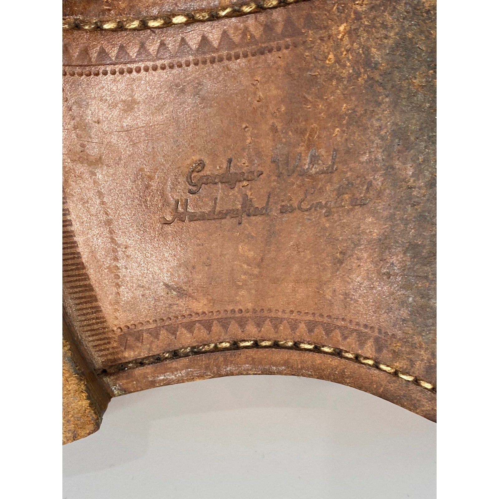 LOAKE 1880 Men's Brown Leather Ashby Wingtip Lace-Up Oxford Shoes SZ 8.5