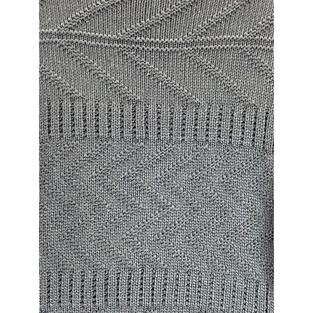 ZARA MAN Men's Black Solid Crewneck Cable Knit Pullover Sweater SZ L