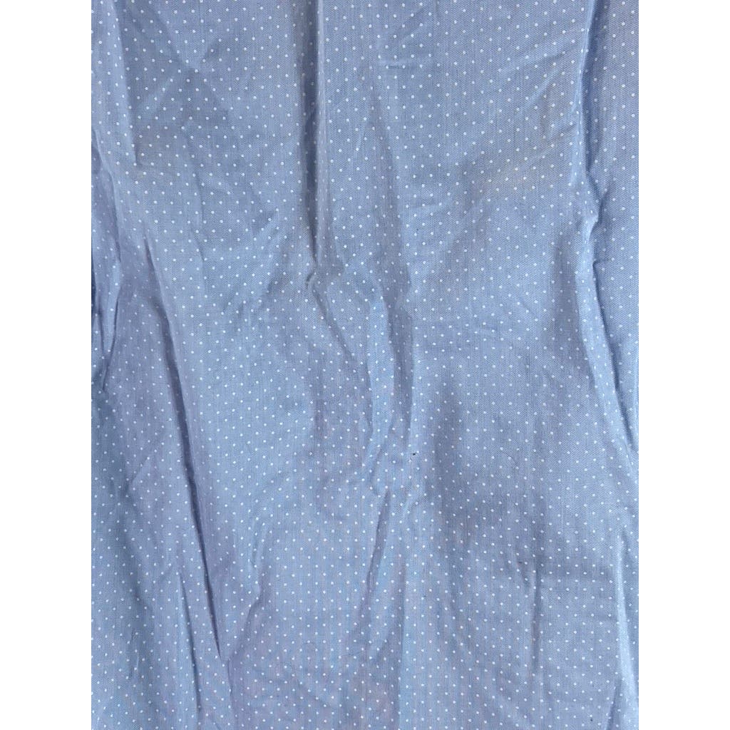 TOMMY HIILFIGER Men's Blue THFlex Supima Slim-Fit Stretch Button-Up Shirt SZ S