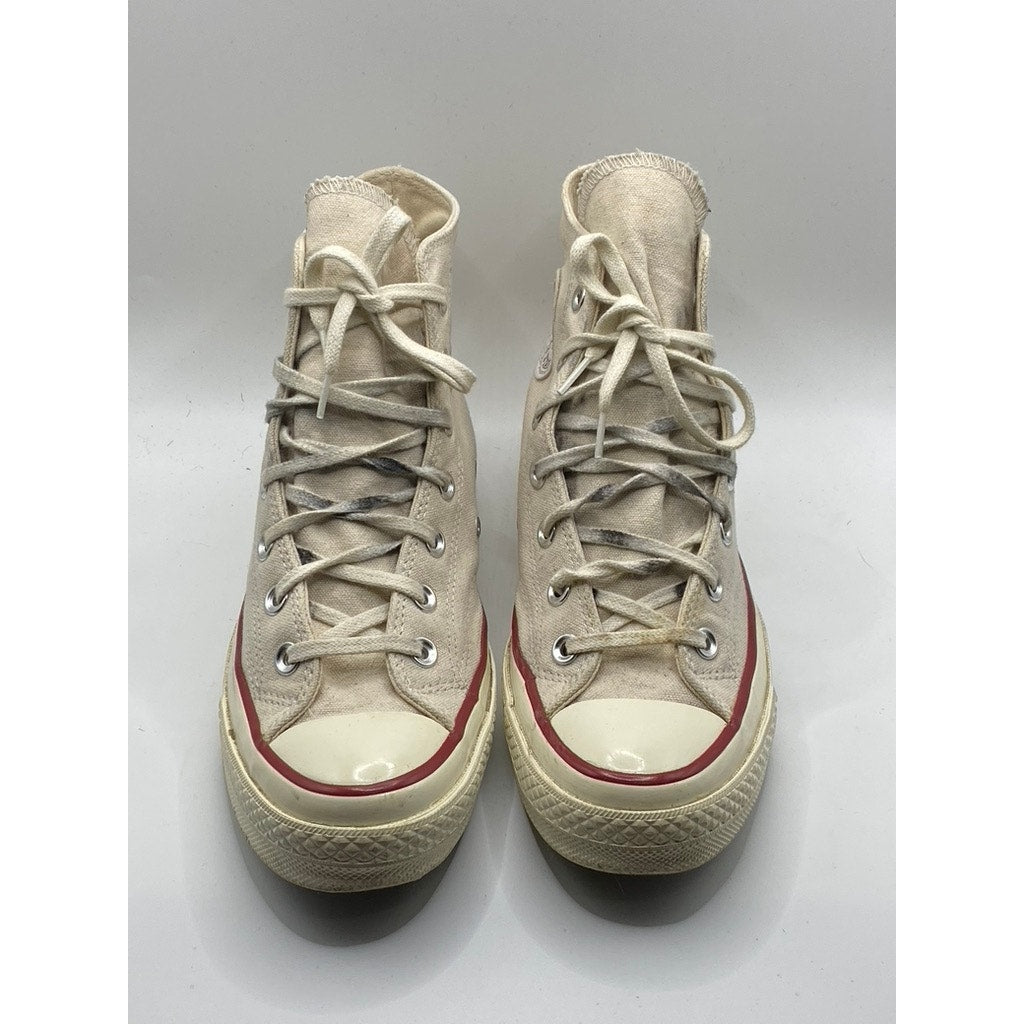 CONVERSE Unisex Adult Beige Chuck 70 Canvas All-Star Hi-Top Sneakers SZ M6/W8