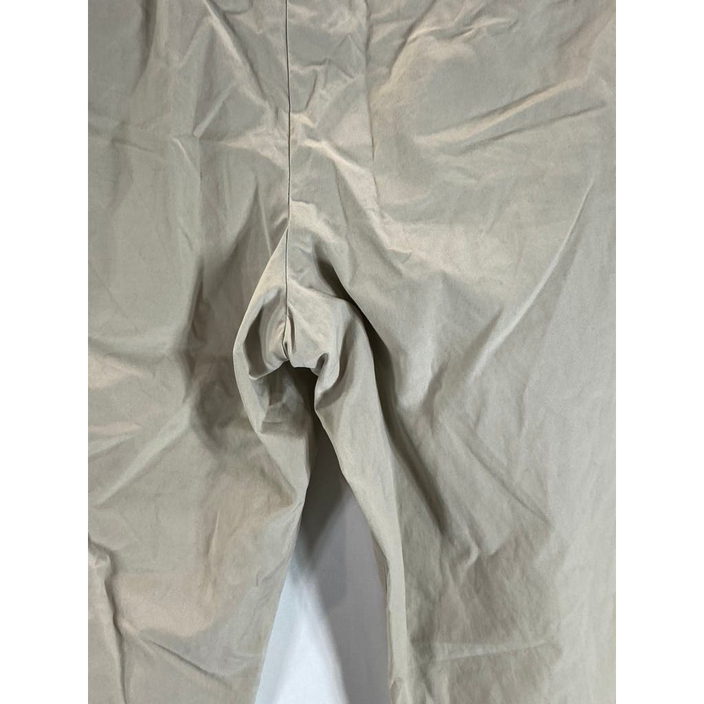 BROOKS BROTHERS Men's Beige Pleated Supima Cotton Cuffed Pants SZ 34X32