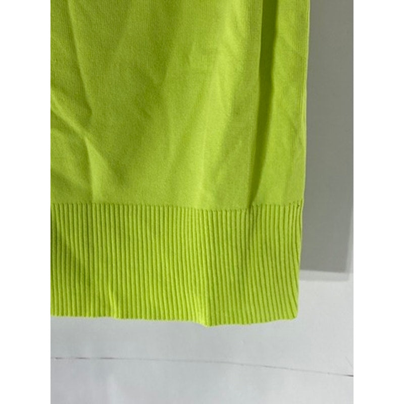 EURO-X Women's Neon Green Crewneck Sleeveless Top SZ M