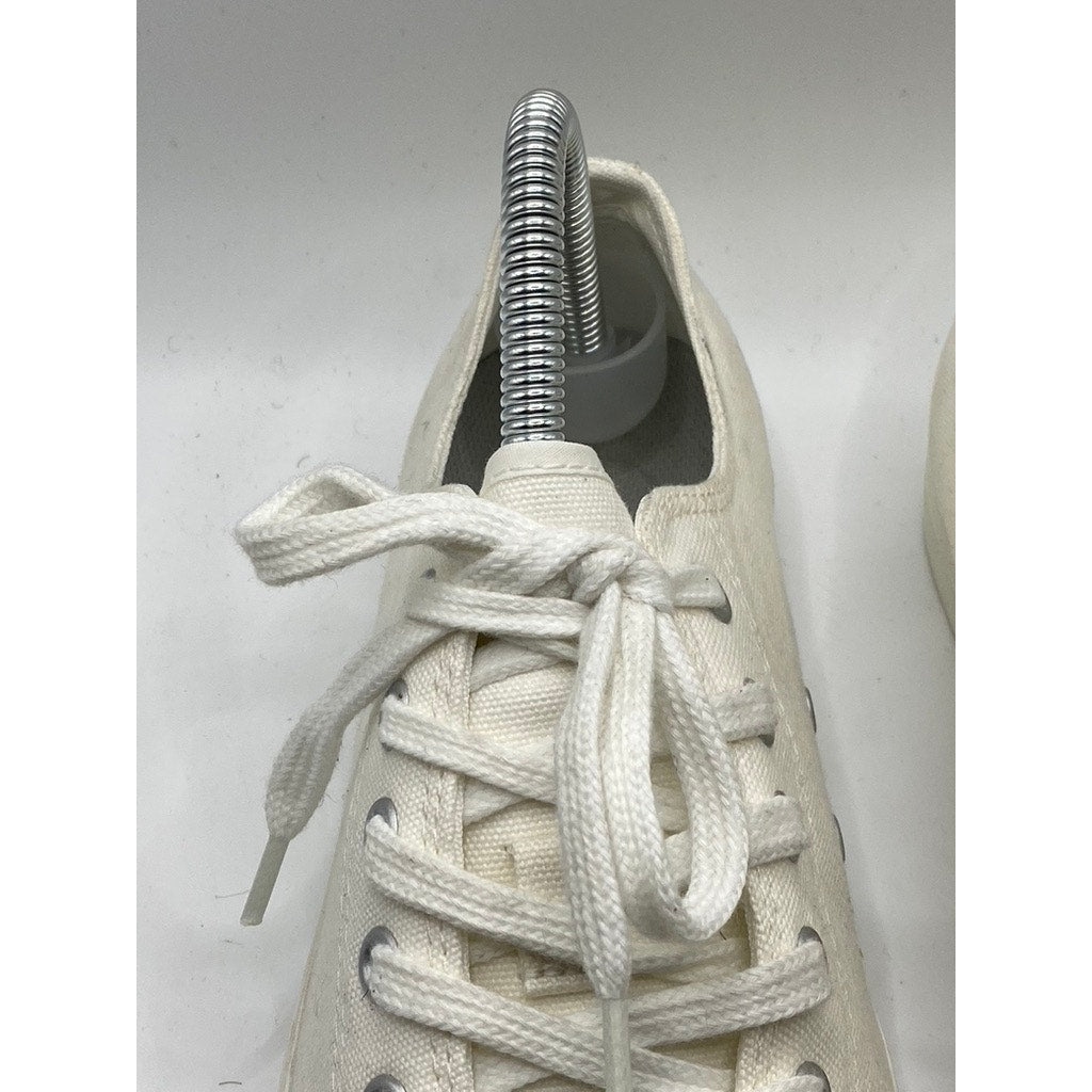 MUJI Women's Off-White Organic Cotton Water-Repellent Casual Sneakers SZ 7