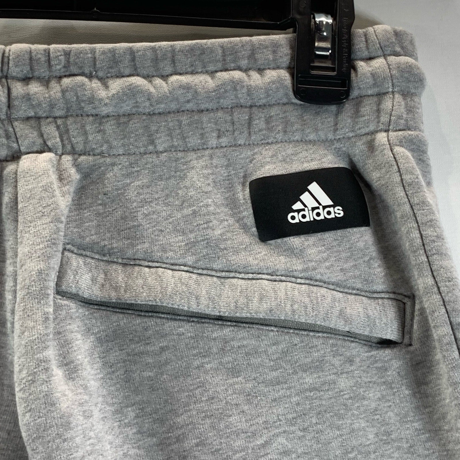 ADIDAS Men's Gray Heather Regular-Fit Future Icons Logo Graphic Sweatpants SZ S