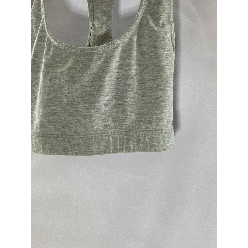 ALL IN MOTION Women's Gray Racerback Sports Stretch Exercise Bra Top SZ L
