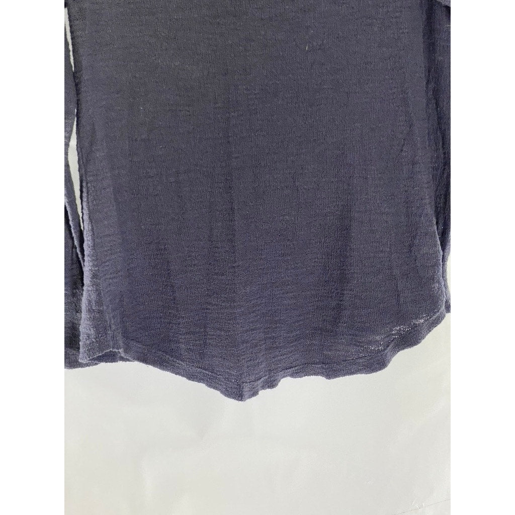 ANN TAYLOR LOFT Women's Navy Knit Crewneck Long Sleeve Pullover Sweater SZ S